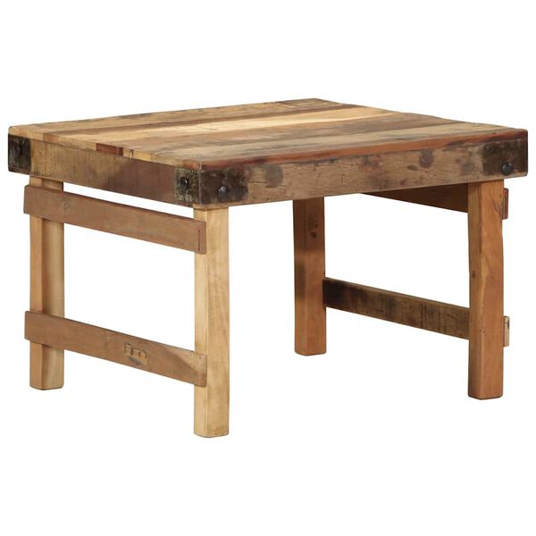 vidaXL Table basse Marron 60 x 55 x 40 cm Bois Recycl&eacute; Solide