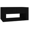 vidaXL Table basse Noir 80x50x40 cm Bois d'ing&eacute;nierie