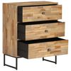 vidaXL Ensemble de buffets 3 pcs Bois de teck recycl&eacute;