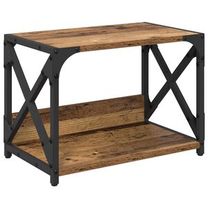 vidaXL Support d'imprimante Bois Ancien 44 x 26 x 31.5 cm