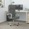 vidaXL Fauteuil de massage inclinable de bureau Gris foncé Tissu
