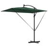 vidaXL Parasol banane à mât déporté Vert 294 x 200 x 254 cm