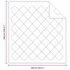 vidaXL Duvet d'&eacute;t&eacute; simple Blanc 220 x 135 x 3 cm Polyester