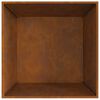 vidaXL Braise Marron 80 x 80 x 40 cm Acier