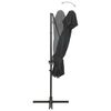 vidaXL Parasol de jardin en porte-à-faux à double toit anthracite
