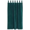 vidaXL Rideaux occultants 2 pcs Vert foncé 140 x 175 cm Velours