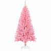 vidaXL Sapin de No&euml;l avec 150 LED avec support Rose 120 cm PVC