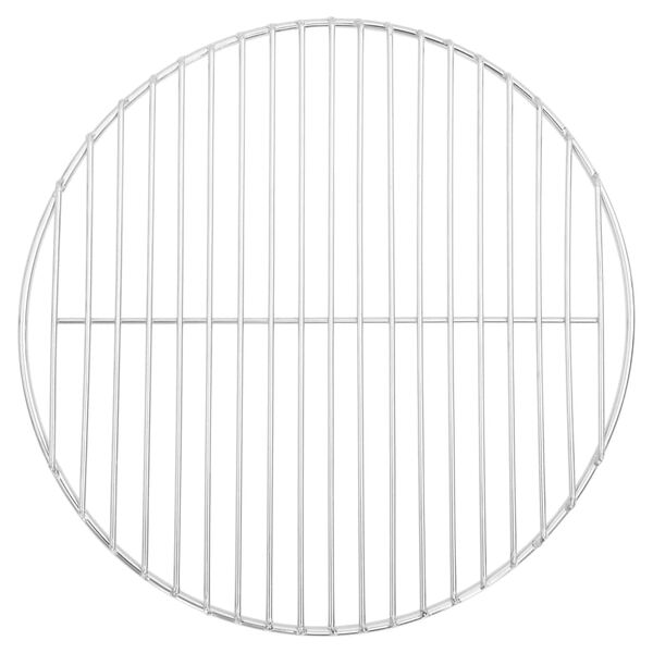 vidaXL Grille de barbecue ronde &Oslash;37 cm Acier inoxydable 304
