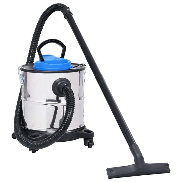 vidaXL Aspirateur &agrave; cendres avec tube et brosse Acier inoxydable