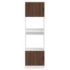 vidaXL Armoires de four 2 pcs Porto chêne marron bois d'ingénierie