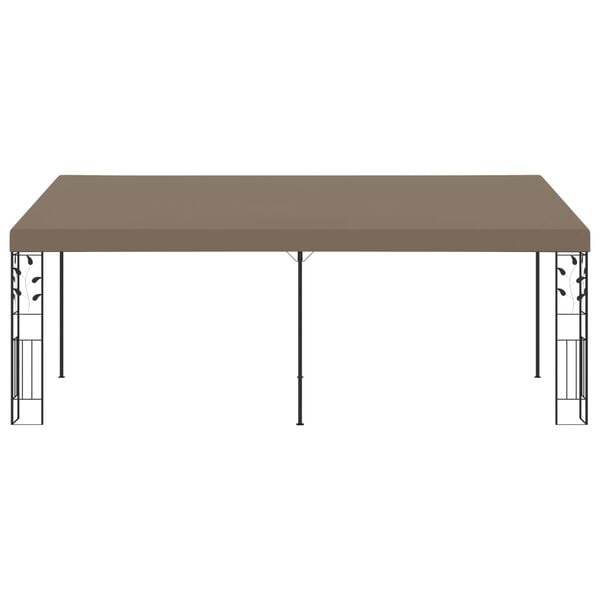 vidaXL Belvédère mural 6x3x2,5 m Taupe