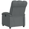 vidaXL Fauteuil inclinable en tissu gris fonc&eacute;