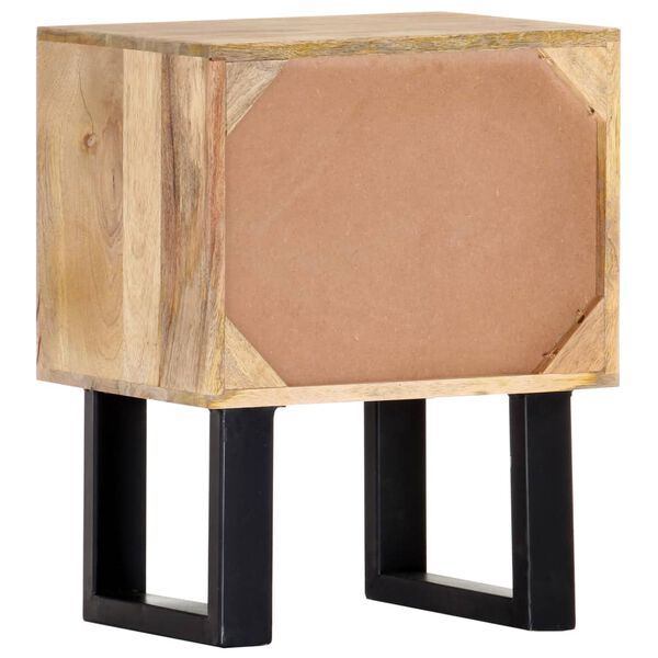 vidaXL Table de chevet 40x30x50 cm Bois de manguier massif