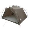 vidaXL Tente tunnel Marron et gris 4 personnes