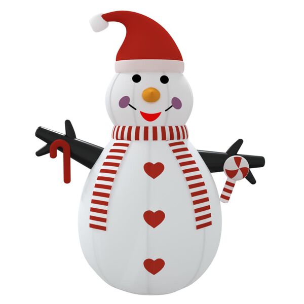 vidaXL Bonhomme de neige gonflable avec LED 300 cm