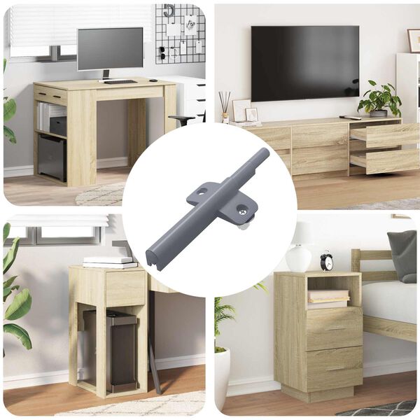 vidaXL Amortisseur &agrave; fermeture douce 1161 pcs Gris 125 x 47 x 15 mm PP