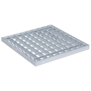 vidaXL Grille Argent&eacute; 30 x 30 x 2 cm Acier galvanis&eacute; &agrave; chaud