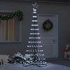 vidaXL Arbre de Noël LED Blanc froid 100 x 100 x 250 cm Métal