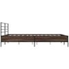vidaXL Cadre de lit sans matelas chêne marron 150x200 cm