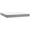 vidaXL Matelas de lit &agrave; ressorts ensach&eacute;s fermet&eacute; moyenne 152x203x20 cm velours