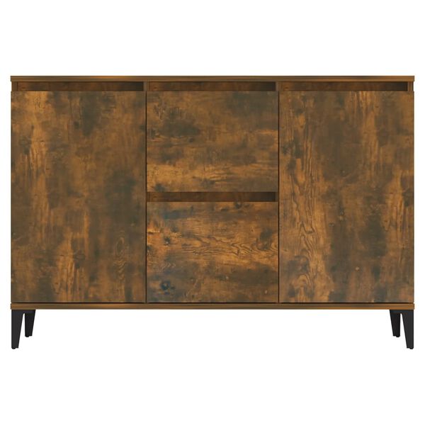 vidaXL Buffet Ch&ecirc;ne fum&eacute; 102x35x70 cm Bois d'ing&eacute;nierie