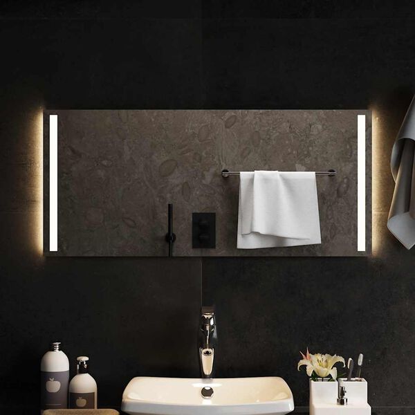 vidaXL Miroir de salle de bain &agrave; LED 90x40 cm