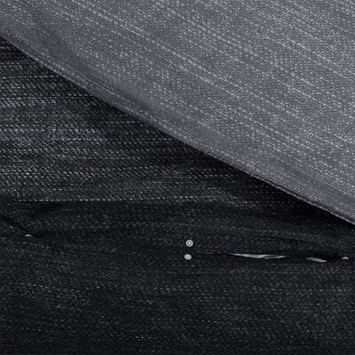 vidaXL Ensemble de housse de couette gris foncé 200x200 cm Coton