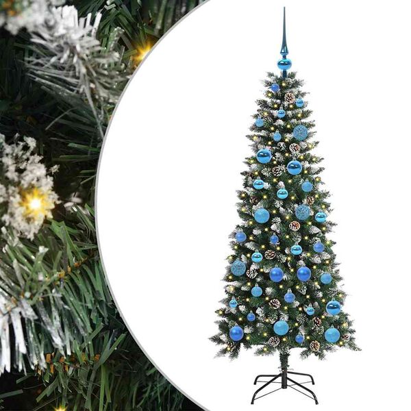 vidaXL Sapin de No&euml;l artificiel Vert 150 cm PVC, plastique et acier