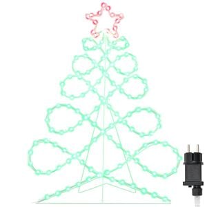 vidaXL Lumi&egrave;re en forme d'arbre de No&euml;l Multicolore 78 x 58 cm PVC