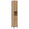 vidaXL Cabinet de salle de bain Ch&ecirc;ne artisanal 31,5 x 33 x 190 cm