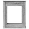 VidaXL Cadre de cheminée sonoma gris 75x20x87,5 cm bois d'ingénierie