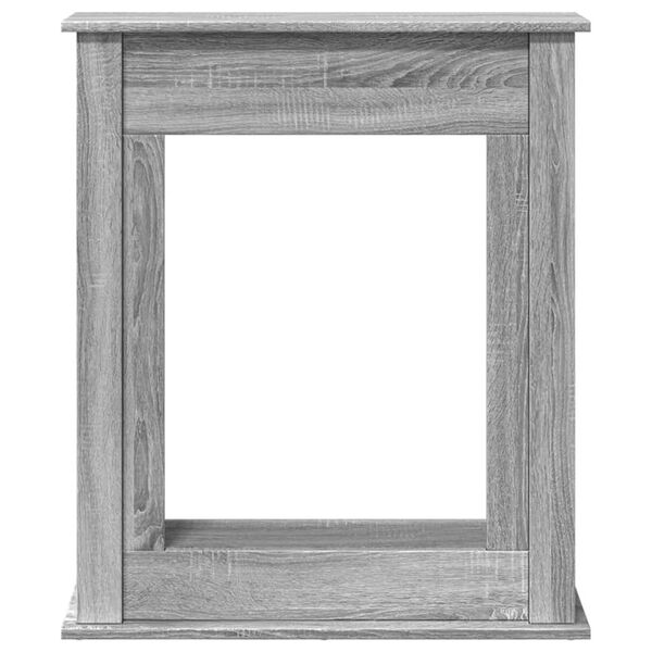 VidaXL Cadre de cheminée sonoma gris 75x20x87,5 cm bois d'ingénierie