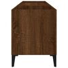 vidaXL Armoire &agrave; disques ch&ecirc;ne marron 121x38x48 cm bois d'ing&eacute;nierie