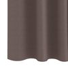 vidaXL Rideaux occultants avec anneaux 2 pcs Marron fonc&eacute; 140 x 140 cm