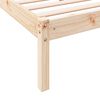 vidaXL Cadre de lit extra long sans matelas 140x220 cm bois massif pin