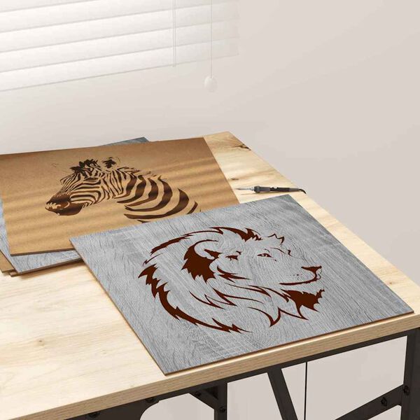 vidaXL Panneaux d&eacute;coratifs 12 pcs Gris Sonoma 30 x 30 x 0,27 cm