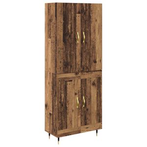 vidaXL Haut Armoire Bois Ancien 69,5 x 34 x 180 cm Bois d'ingénierie
