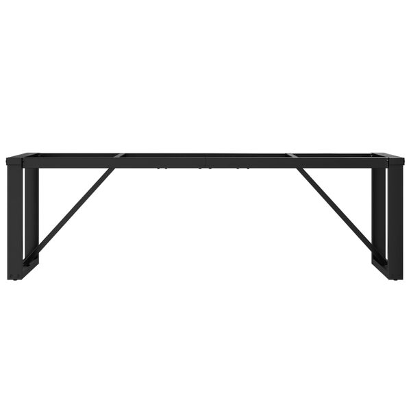vidaXL Pieds de table basse cadre en O 140x30x43 cm acier