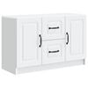 vidaXL Buffet Blanc 89 x 34,5 x 57 cm Bois d'ing&eacute;nierie