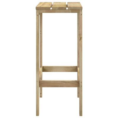 vidaXL Meubles de bar de jardin 3 pcs Bois de pin imprégné