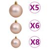 vidaXL Arbre de No&euml;l artificiel pr&eacute;-&eacute;clair&eacute;/boules argent&eacute; 180 cm PET