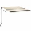 vidaXL Auvent automatique sur pied 300x250 cm Cr&egrave;me