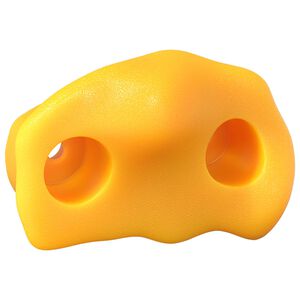 vidaXL Pr&eacute;hension d'escalade 2 pc Jaune 100 x 67 x 43 mm PP