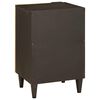 vidaXL Cabinet de salle de bain avec porte Noir et or 38 x 33 x 58 cm
