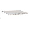 vidaXL Auvent R&eacute;tractable Gris clair et blanc 2,5 x 2 m tissu