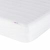 vidaXL Lit avec matelas Dover gris clair 90x190 cm tissu