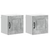 vidaXL Panneau de lave-vaisselle Kalmar 2 pc Gris b&eacute;ton