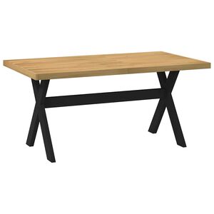 vidaXL Table &agrave; manger NOAIN pieds en forme de X 160x90x75cm massif pin