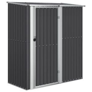 vidaXL Abri de jardin Anthracite 180,5x97x209,5 cm M&eacute;tal galvanis&eacute;