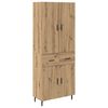 vidaXL Haut Armoire 2 pc Ch&ecirc;ne artisanal 69,5 x 34 x 180 cm